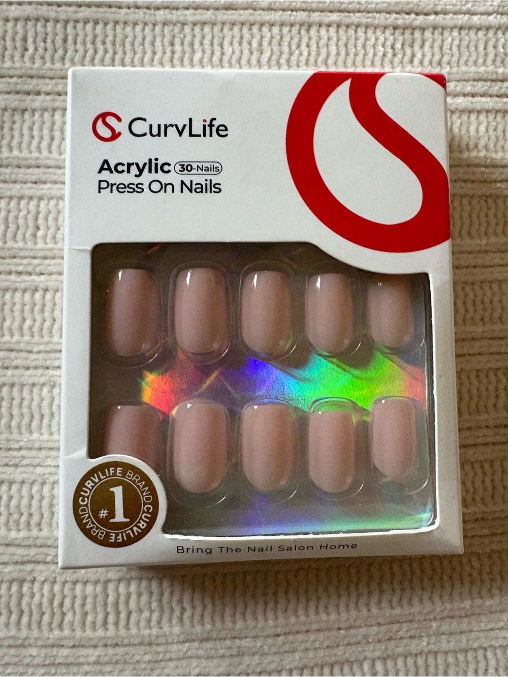 CurvLife Acrylic Press On Nails in Nude